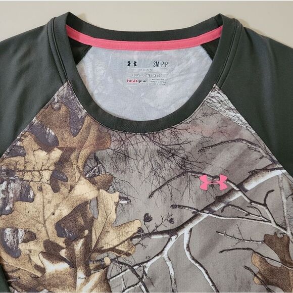 Under Armour Women's HeatGear Realtree® Camo Tech 3/4 Sleeve Tee - Picture 9 of 16
